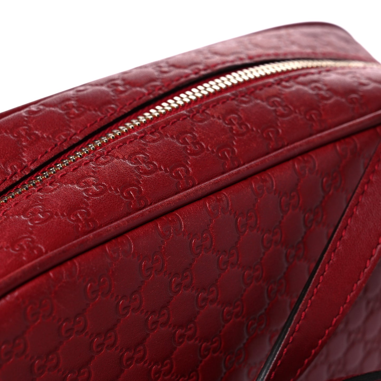 Microguccissima Mini Bree Messenger Bag Red