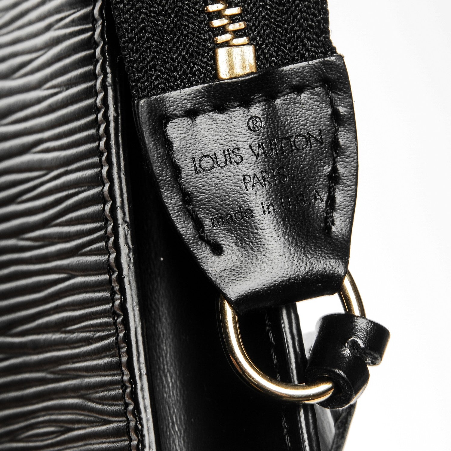 Louis Vuitton Epi Pochette Accessories 24 Black 6 of 8