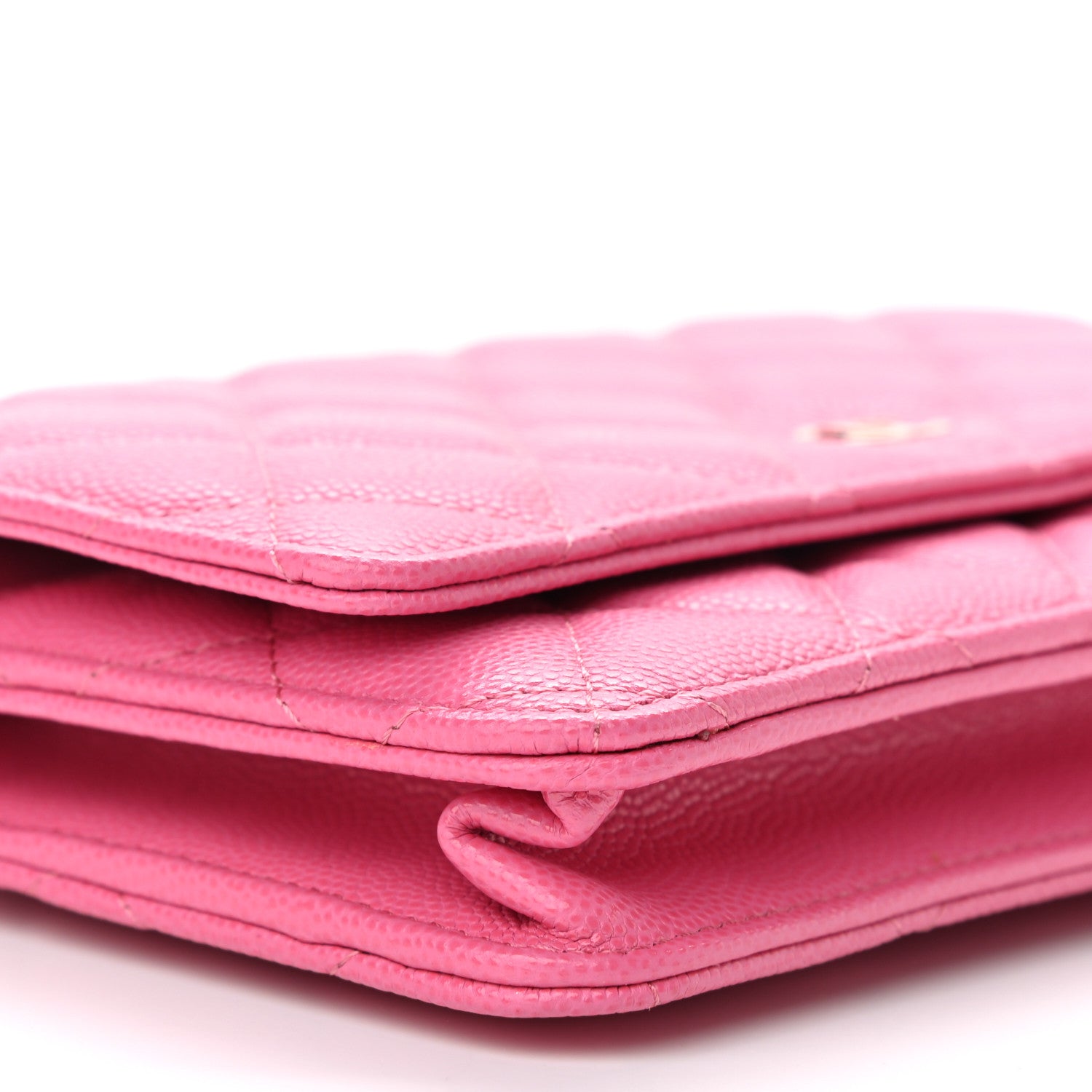 Chanel Caviar Quilted Wallet On Chain WOC Pink 10 of 12