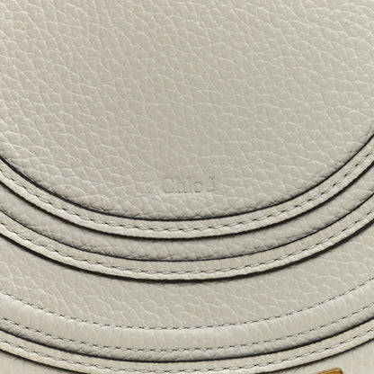 Chloe Raffia Calfskin Marcie Basket Small Marcie Round Crossbody Bag White 6 of 12