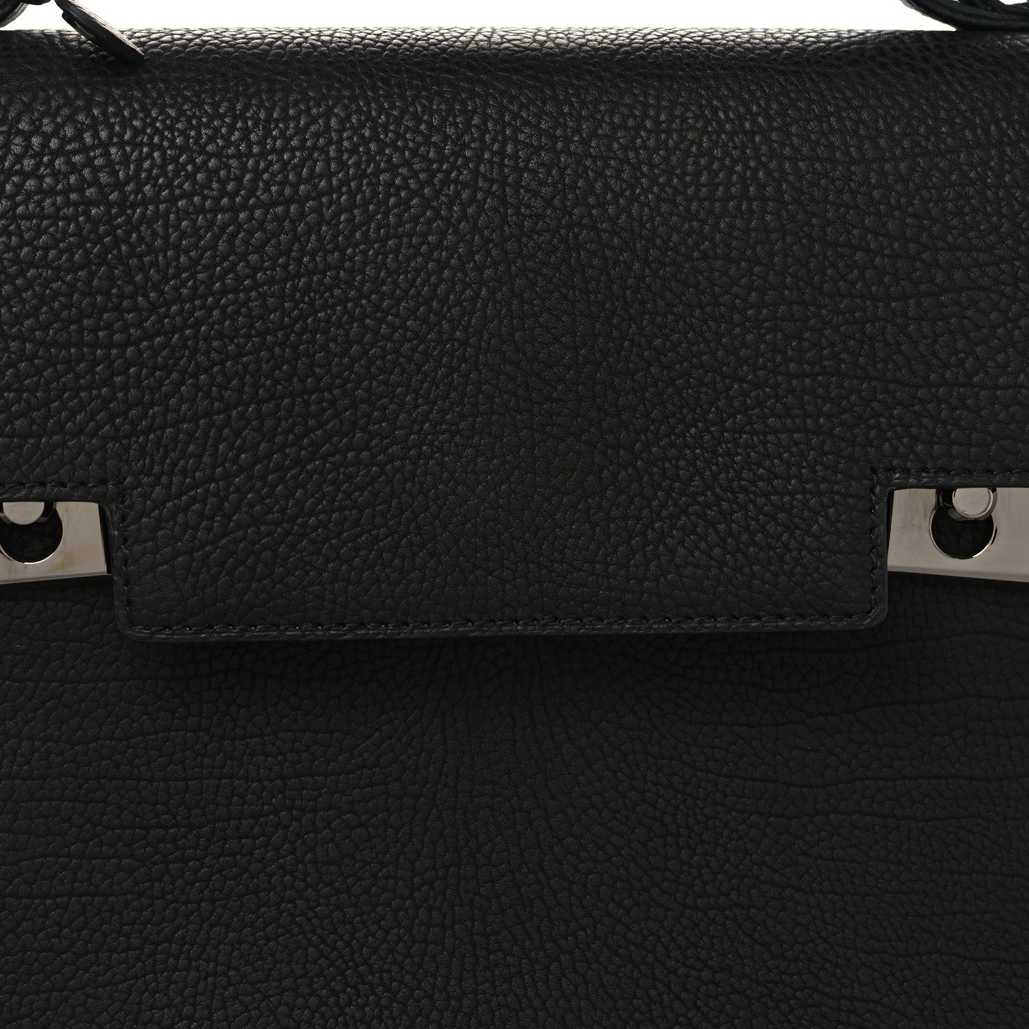 Delvaux Grained Calfskin GM Tempete Satchel Black 8 of 10