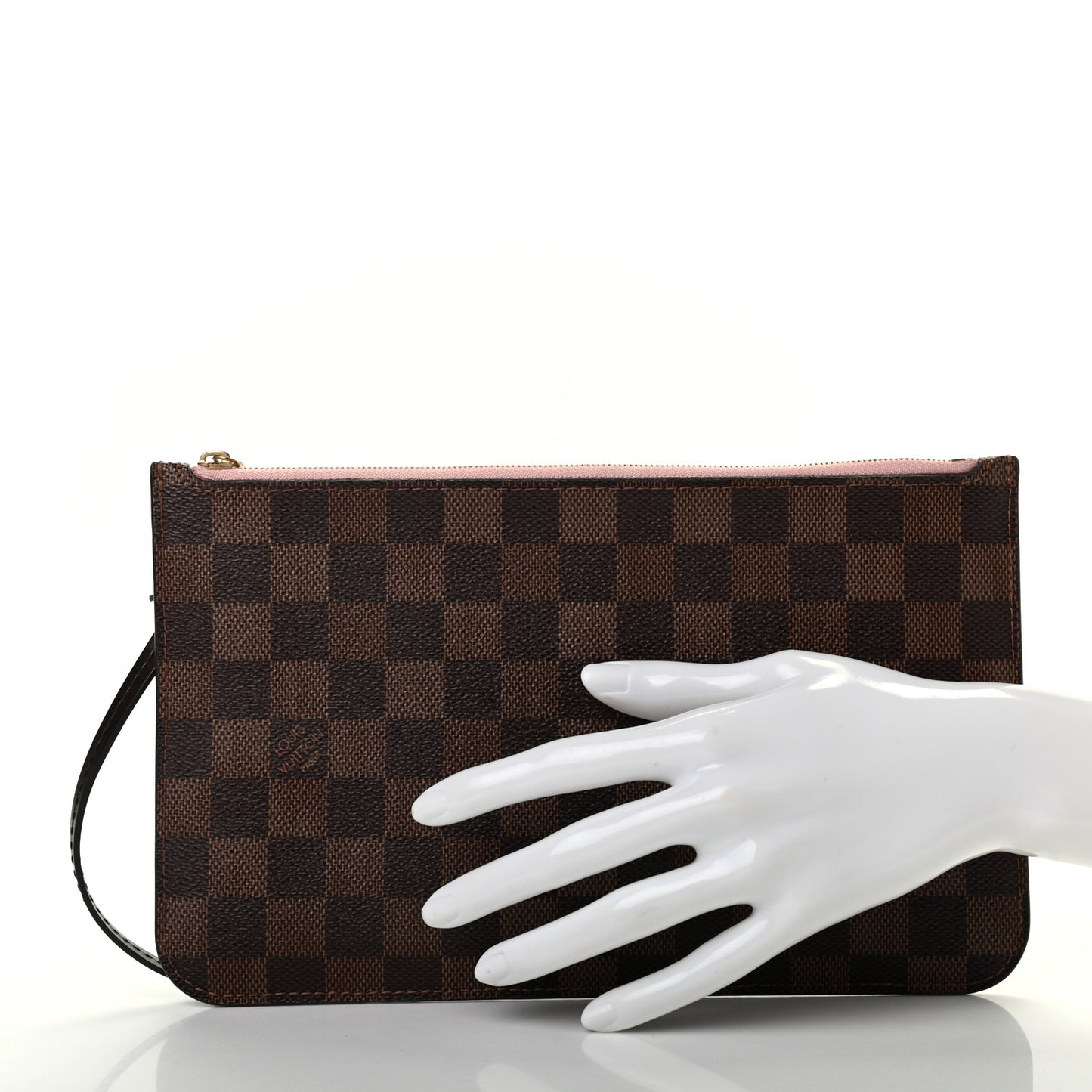 Damier Ebene Neverfull MM GM Pochette Rose Ballerine