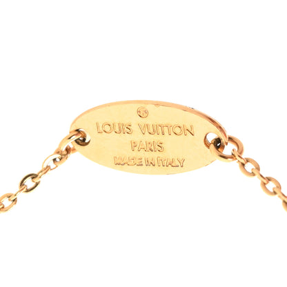 Louis Vuitton Nanogram Name Tag Necklace Gold 3 of 4