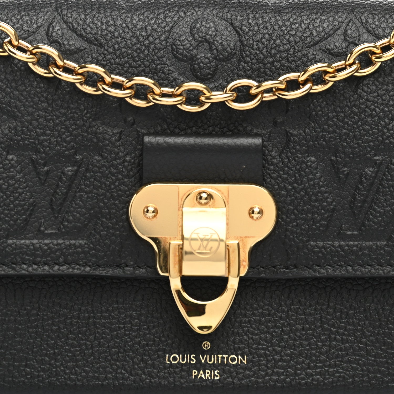 Louis Vuitton Empreinte Vavin Chain Wallet Black 10 of 11
