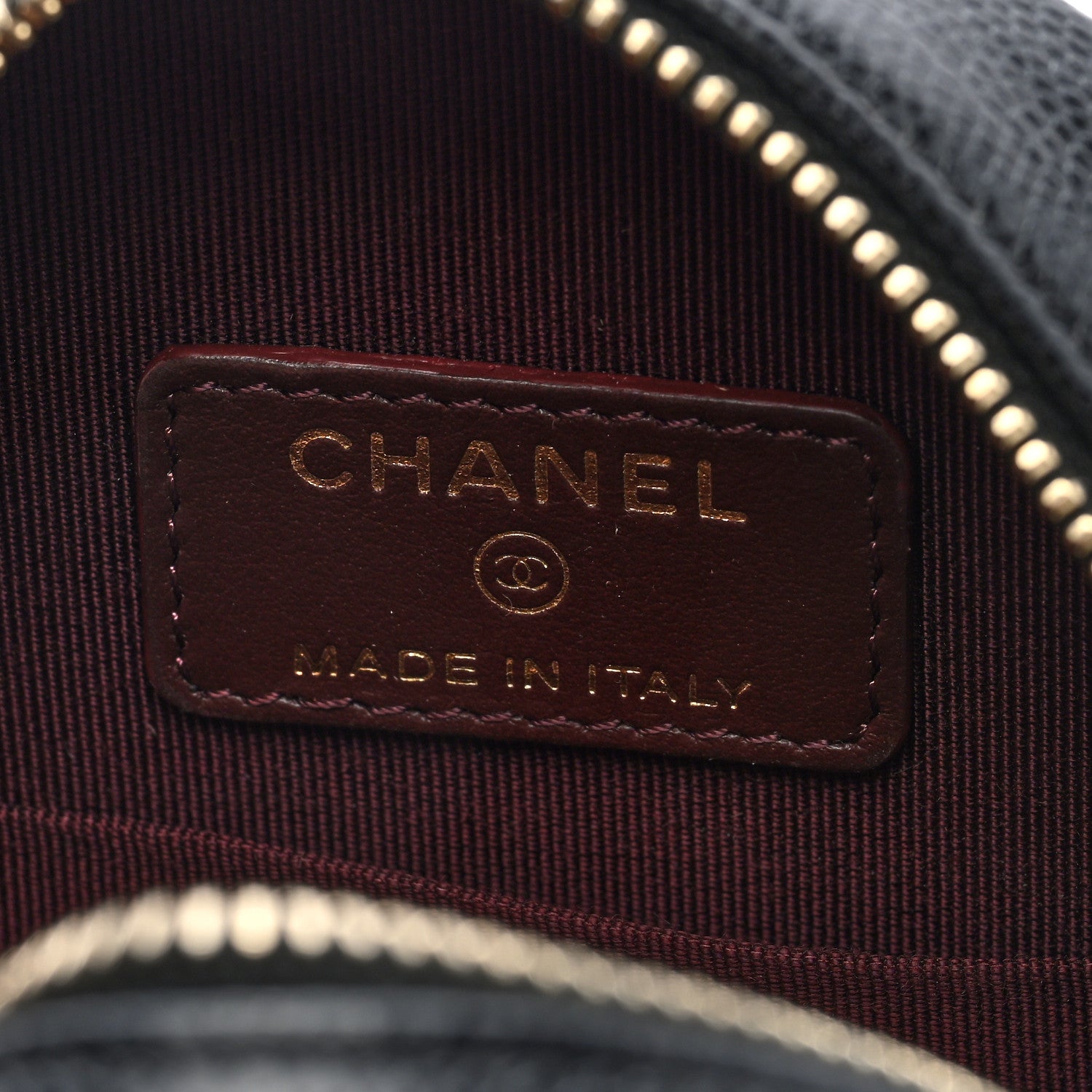 Chanel Caviar Quilted Round Clutch With Chain Black 6 of 10