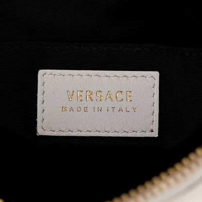 Versace Calfskin Quilted Small Tribute Icon Pouch White 6 of 10