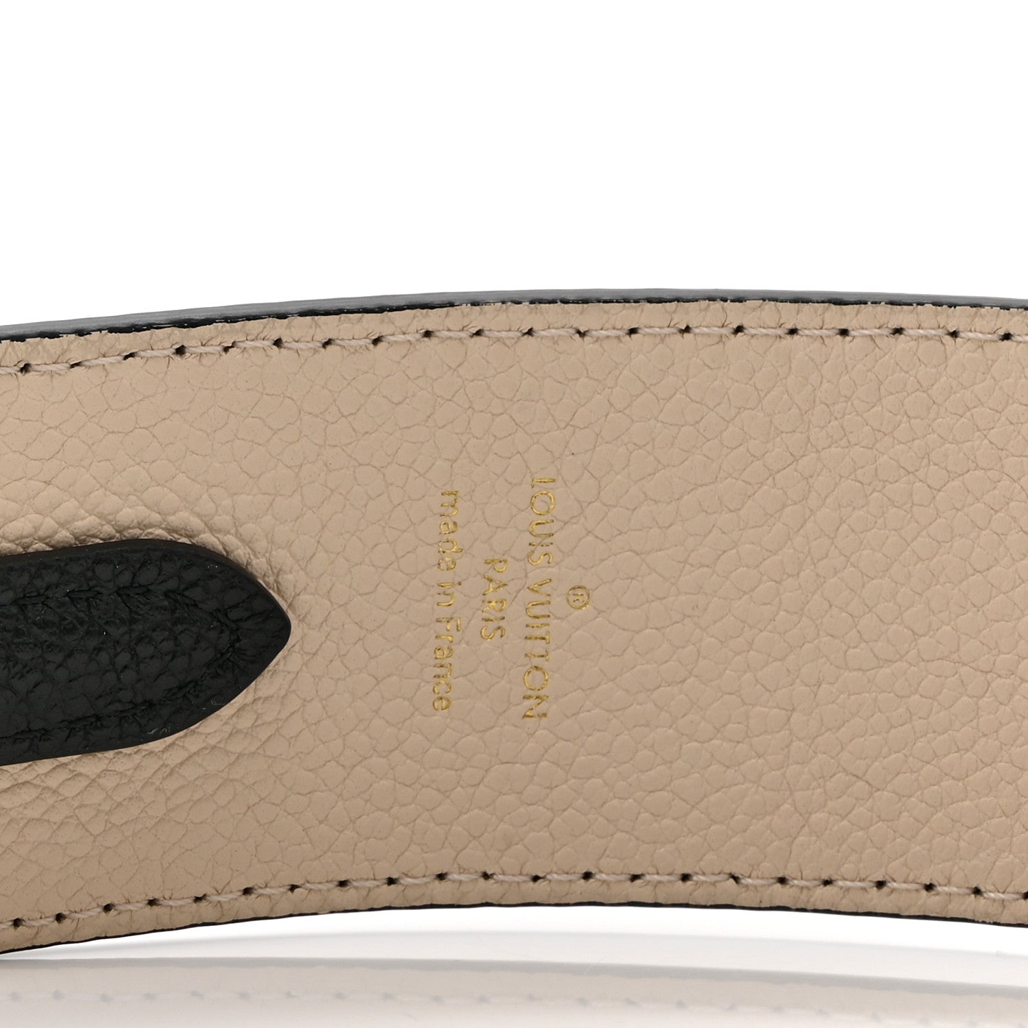 Louis Vuitton Empreinte Monogram Bandouliere Shoulder Strap Black Beige 3 of 5