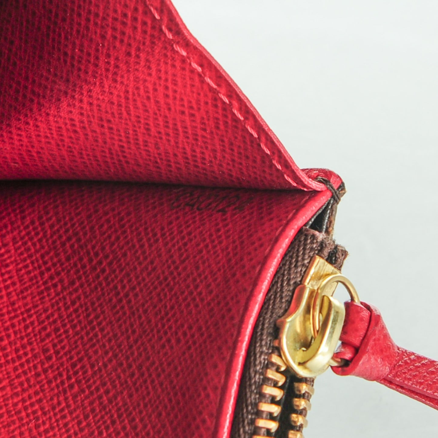 Monogram Emilie Wallet Red