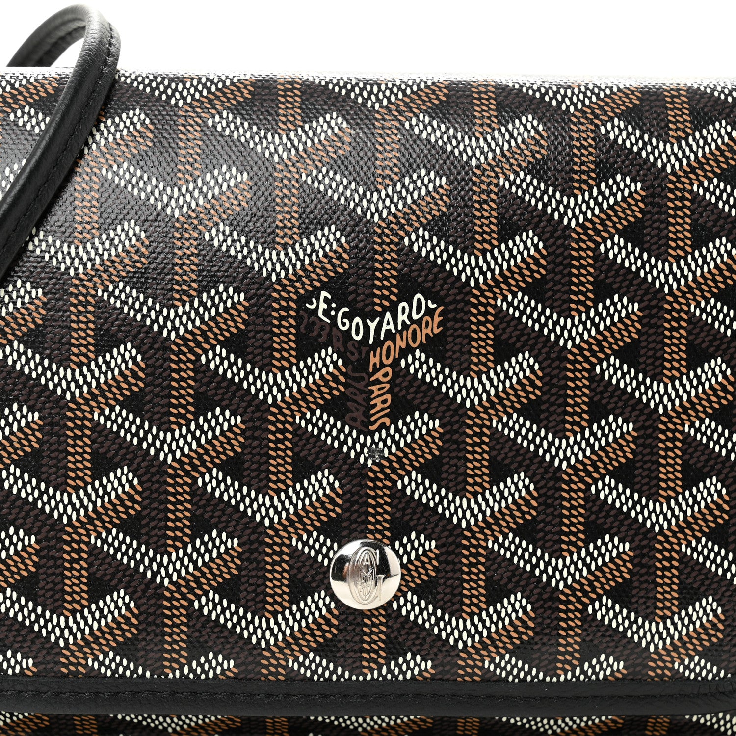 Goyard Goyardine Plumet Wallet Clutch Black 7 of 9