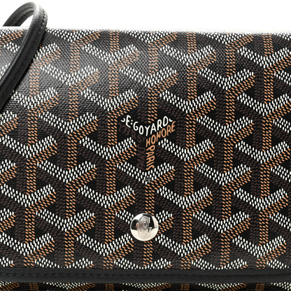 Goyard Goyardine Plumet Wallet Clutch Black 7 of 9