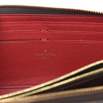 Louis Vuitton Damier Ebene Clemence Wallet Cherry 8 of 9
