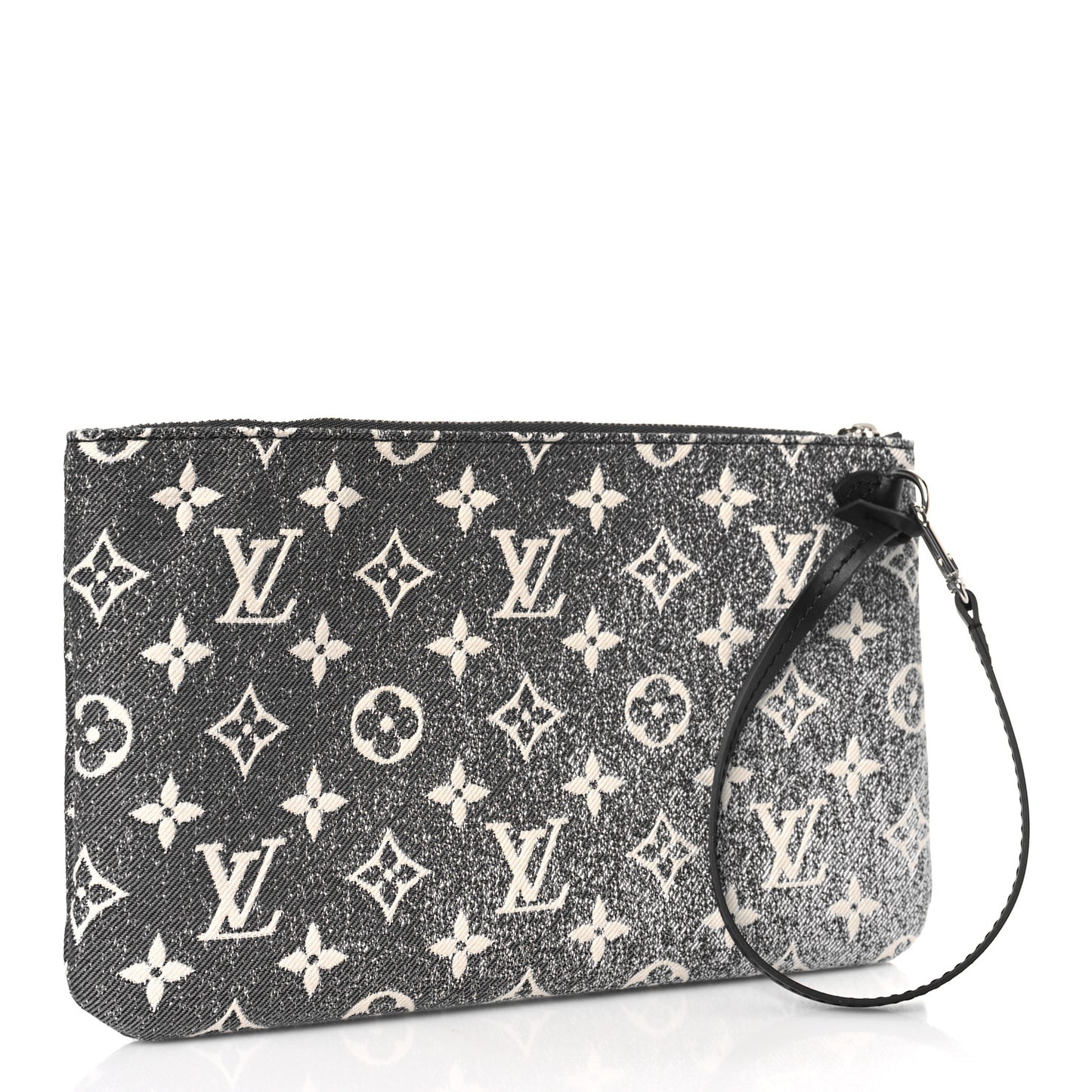 Denim Monogram Jacquard Neverfull MM GM Pochette Gray