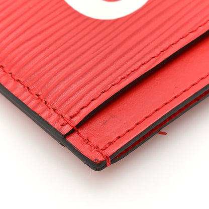 Louis Vuitton X SUPREME Epi Card Holder Red 10 of 10
