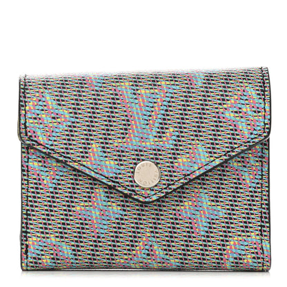 Louis Vuitton Monogram LV Pop Zoe Wallet Blue 1 of 7