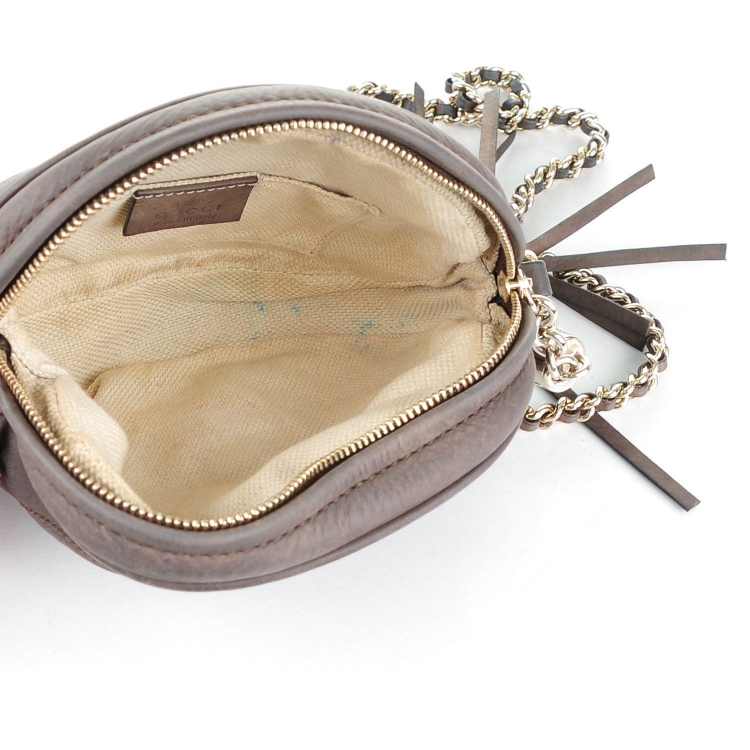 Gucci Vitello Range Mini Soho Chain Bag Grey Field 5 of 8