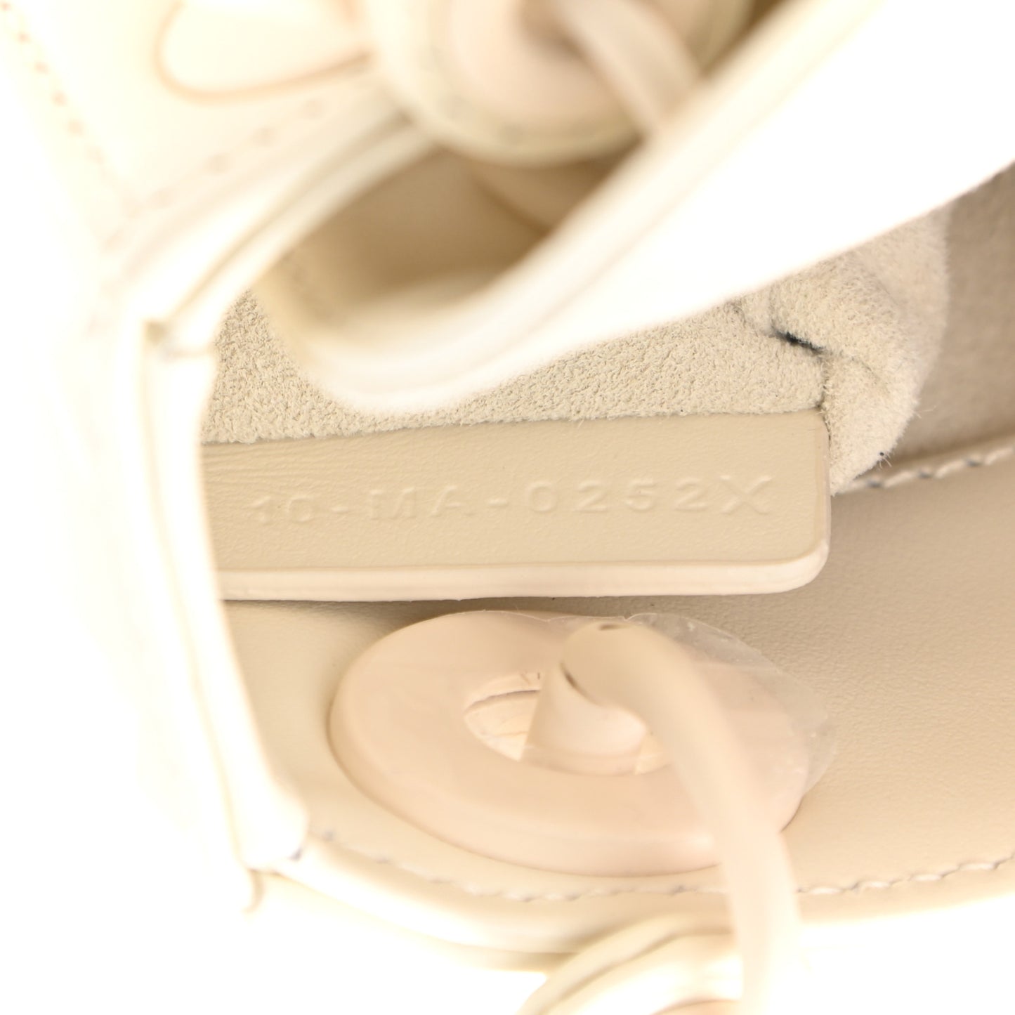 Calfskin Cannage Diamond Micro Lady Dior Latte