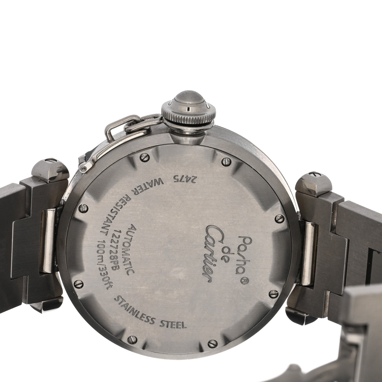 Cartier Stainless Steel 35mm Pasha C Big Date Automatic Watch Pink 4 of 4