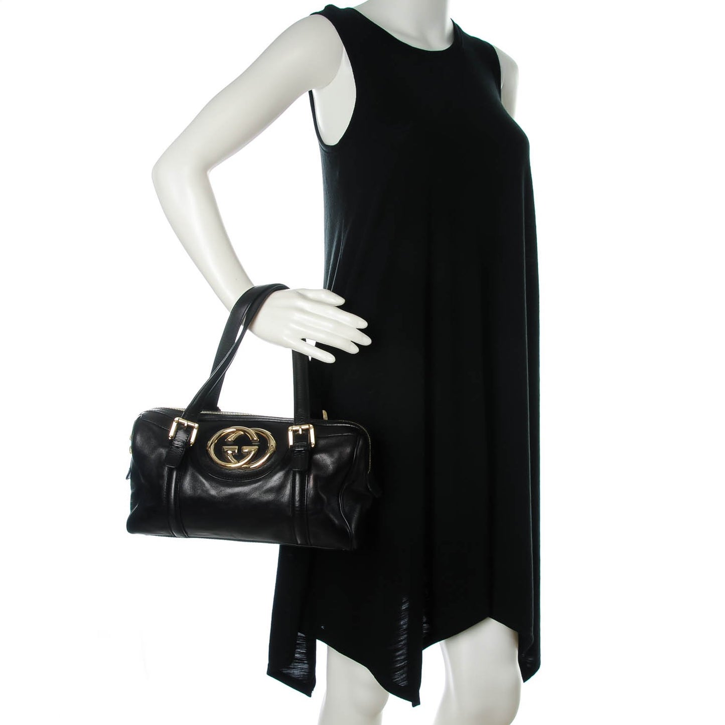 Calfskin Small Britt Boston Black
