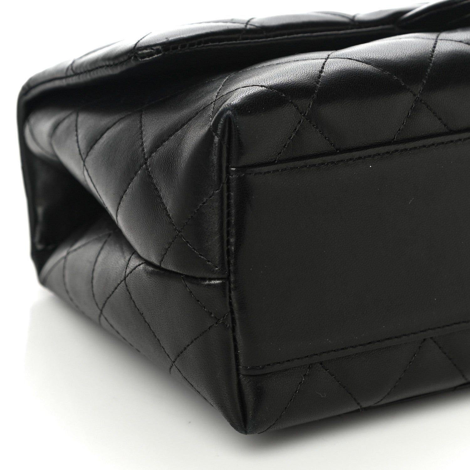 Chanel Lambskin Quilted Medium Kelly Flap Bag Black 9 of 14