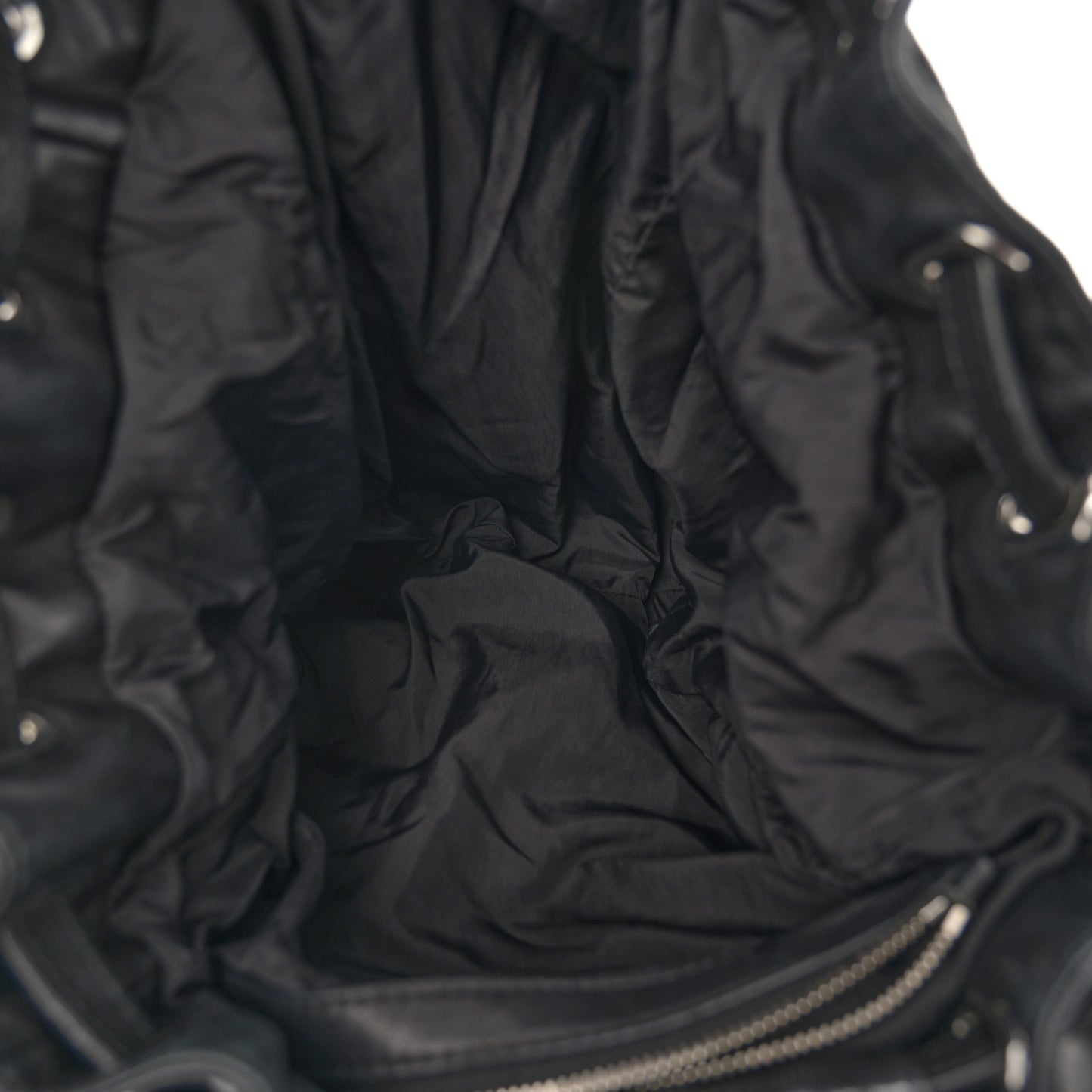 Lambskin Marti Backpack Bag Washed Black Rhodium Hardware