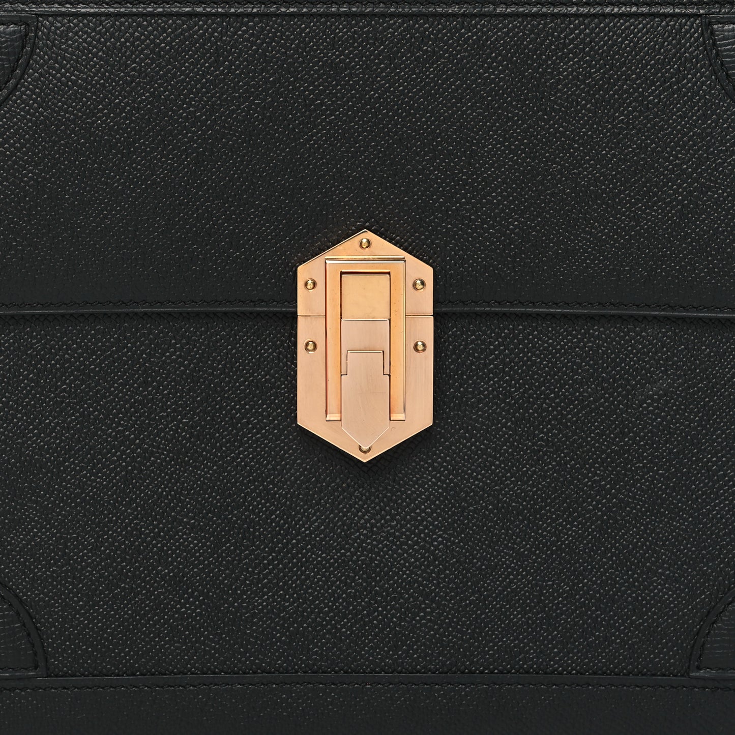 Epsom Fleche D Or Clutch Black