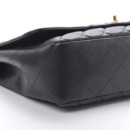 Chanel Caviar Quilted Jumbo Single Flap Black 9 of 10