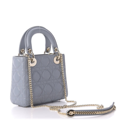 Christian Dior Lambskin Cannage Mini Lady Dior Sky Blue 3 of 11