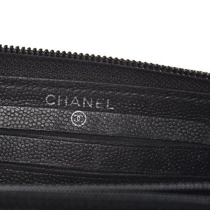 Chanel Caviar Quilted Boy Small Zip Around Wallet So Black 20 of 21