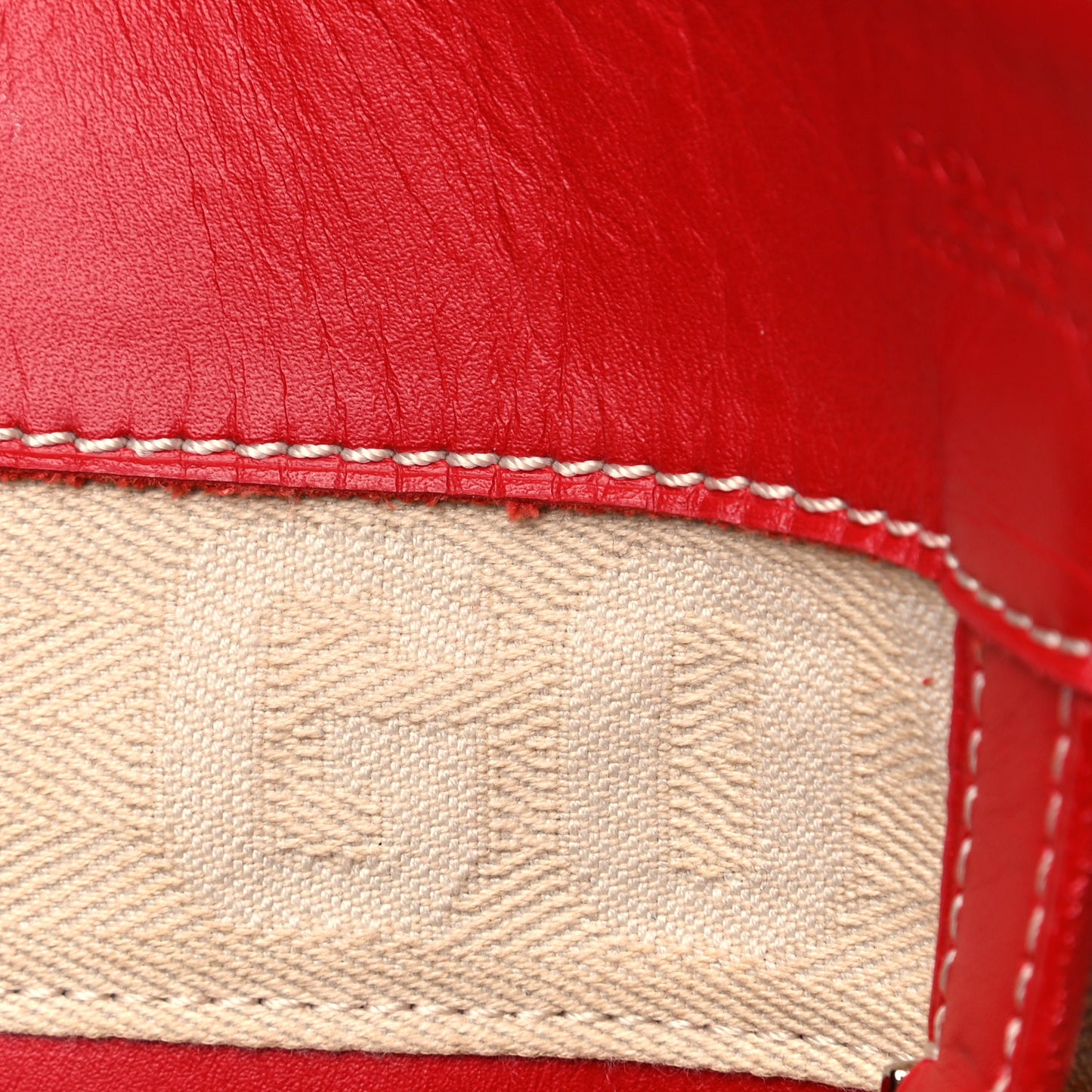Goyardine Voltaire Tote Red