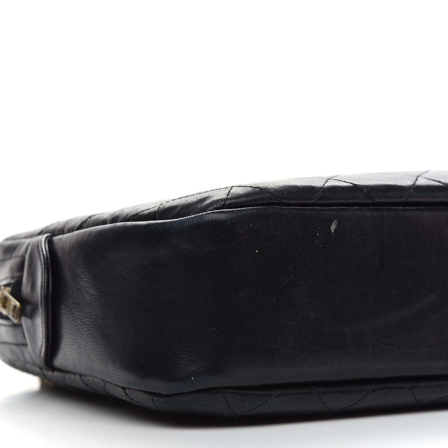 Chanel Lambskin Quilted Large Camera Case Black 8 of 13