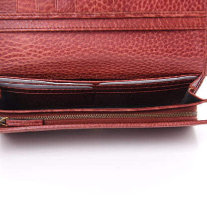 Gucci Guccissima Horsebit Continental Wallet Red 6 of 12