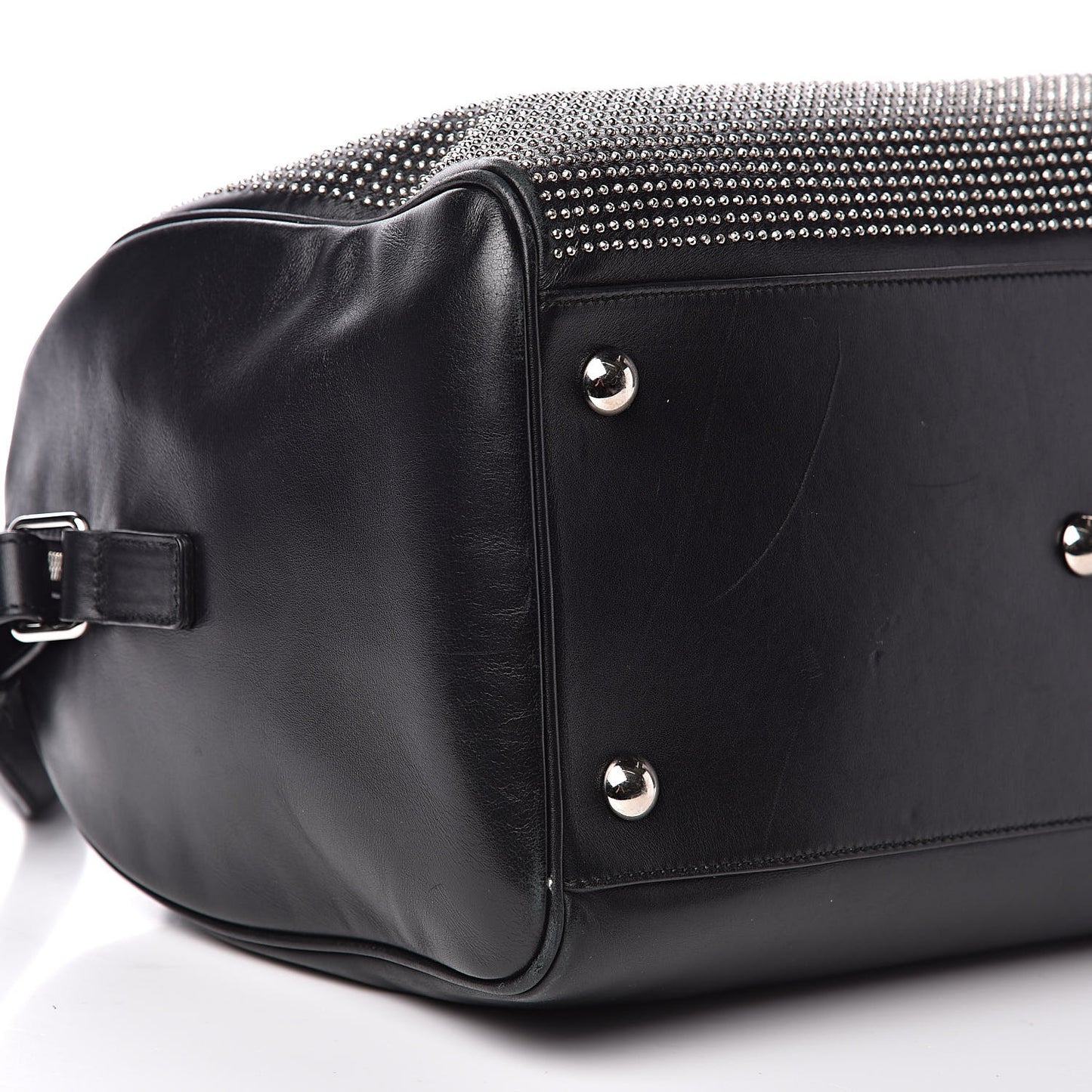Calfskin Studded Classic Duffle 6 Black