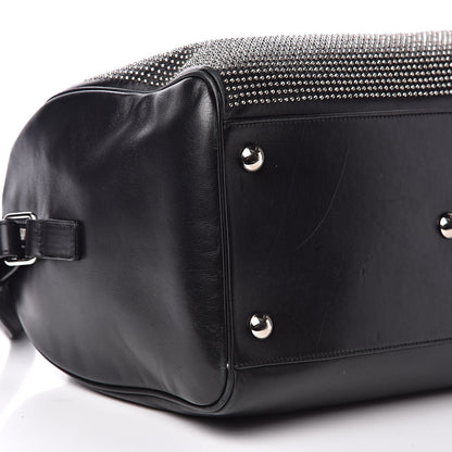 Saint Laurent Calfskin Studded Classic Duffle 6 Black 7 of 17