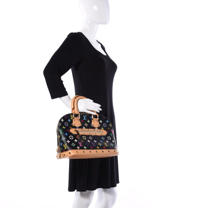 Louis Vuitton Monogram Multicolor Alma Black 2 of 9