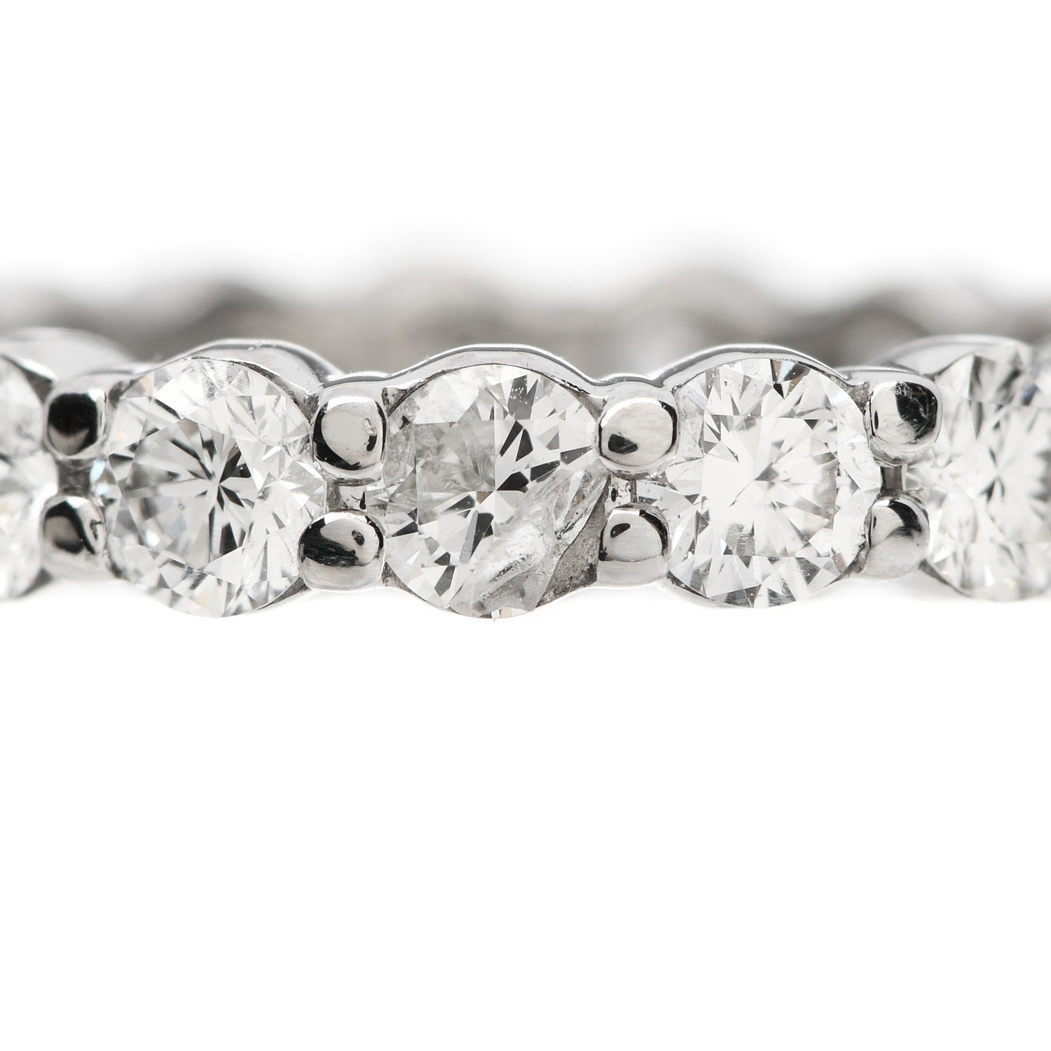 Harry Winston Platinum Diamond 1.87ct Eternity Band Ring 47 4 5 of 5