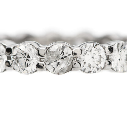 Harry Winston Platinum Diamond 1.87ct Eternity Band Ring 47 4 5 of 5