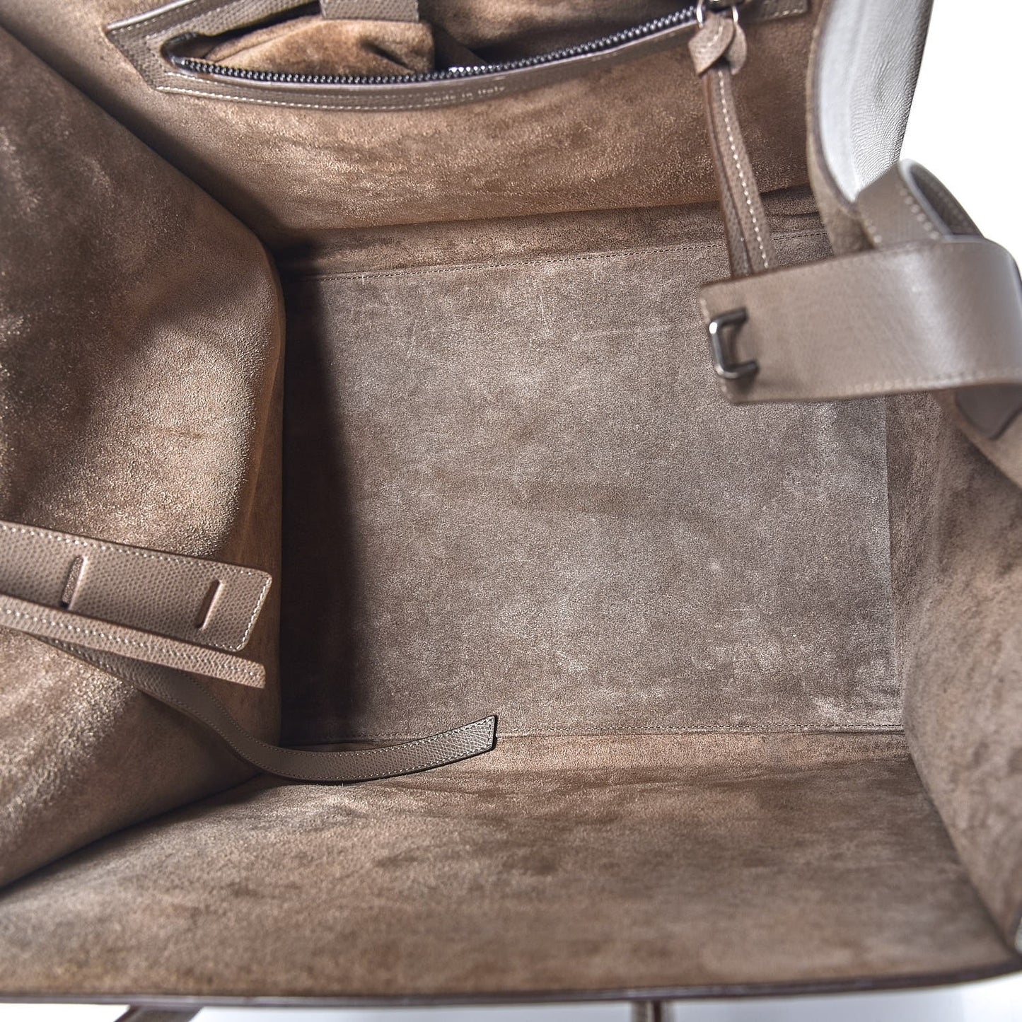 Grained Calfskin Medium Phantom Luggage Taupe