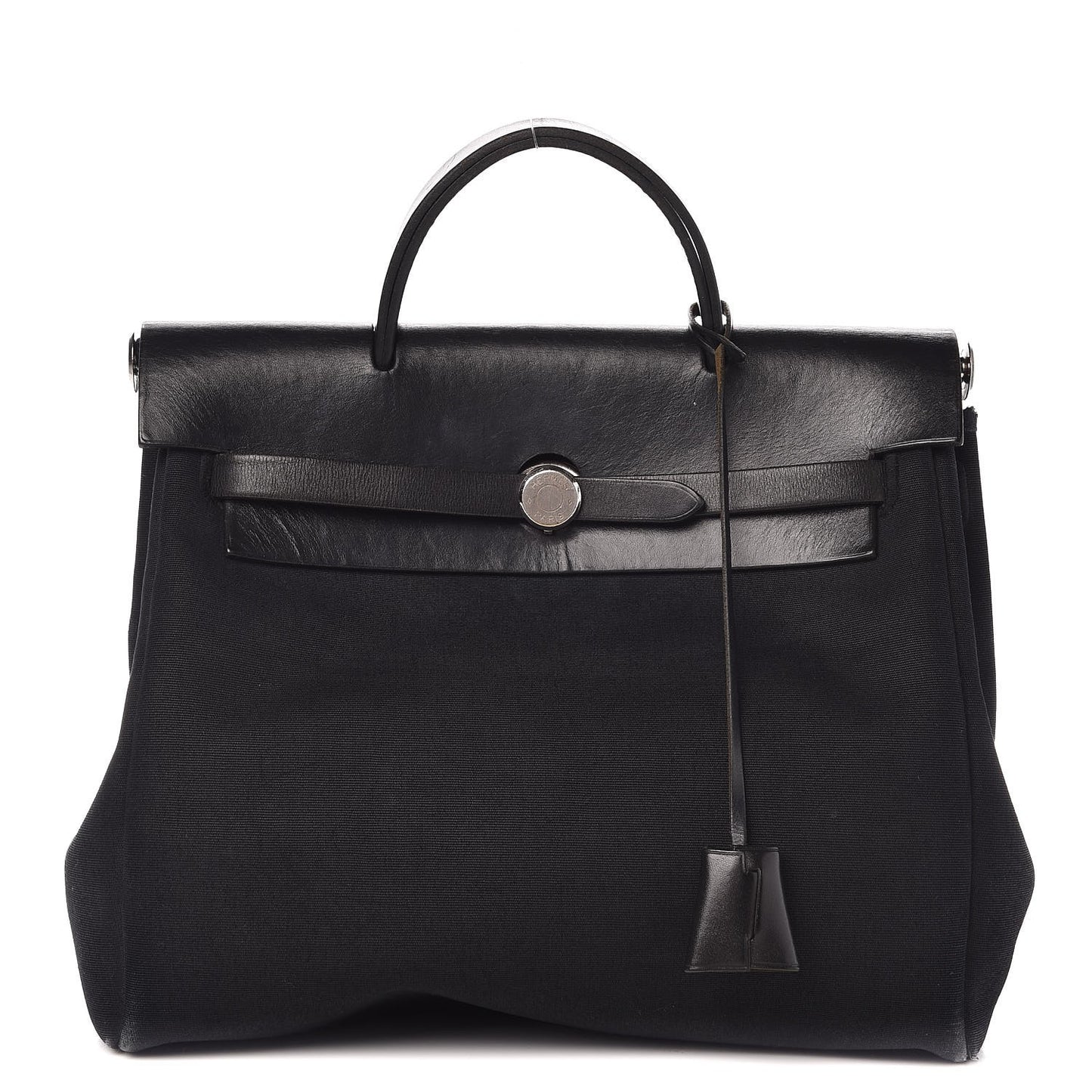 Toile Vache Calfskin Herbag 30 PM Backpack Black