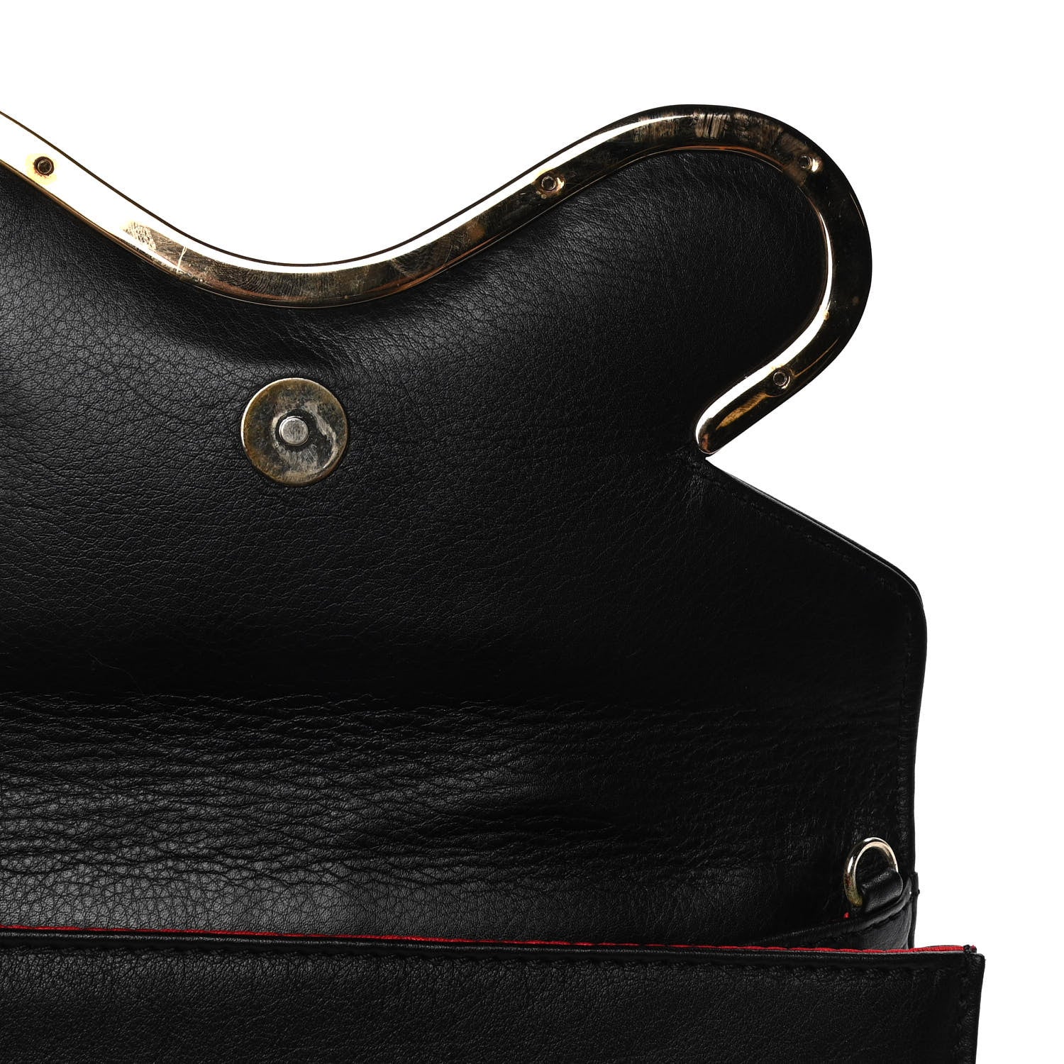 Christian Louboutin Calfskin Brooklin Clutch Black 7 of 7