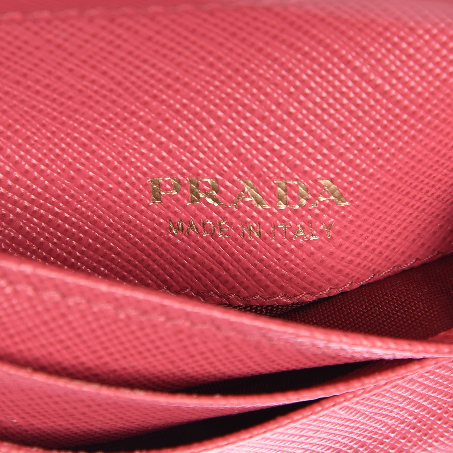 Prada Saffiano Metal Flap Wallet Peonia 6 of 15