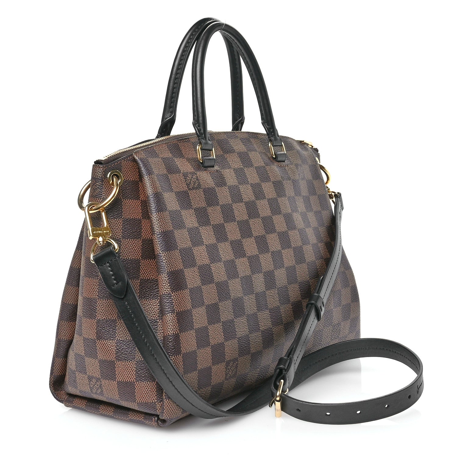 Louis Vuitton Damier Ebene Odeon Tote MM Black 3 of 9