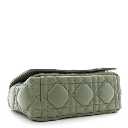 Christian Dior Calfskin Macrocannage Medium Caro Bag Cedar Green 4 of 10