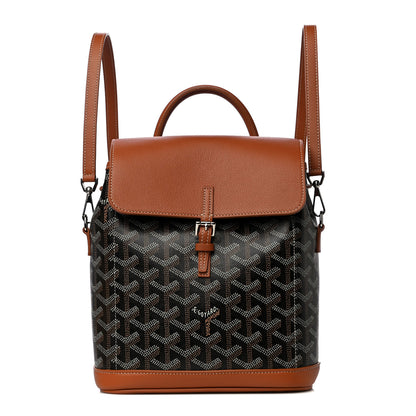 Goyard Goyardine Calfskin Mini Alpin Backpack Black Gold 1 of 9