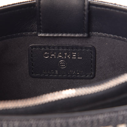Chanel Canvas Deauville Phone Holder Crossbody Dark Blue 6 of 8