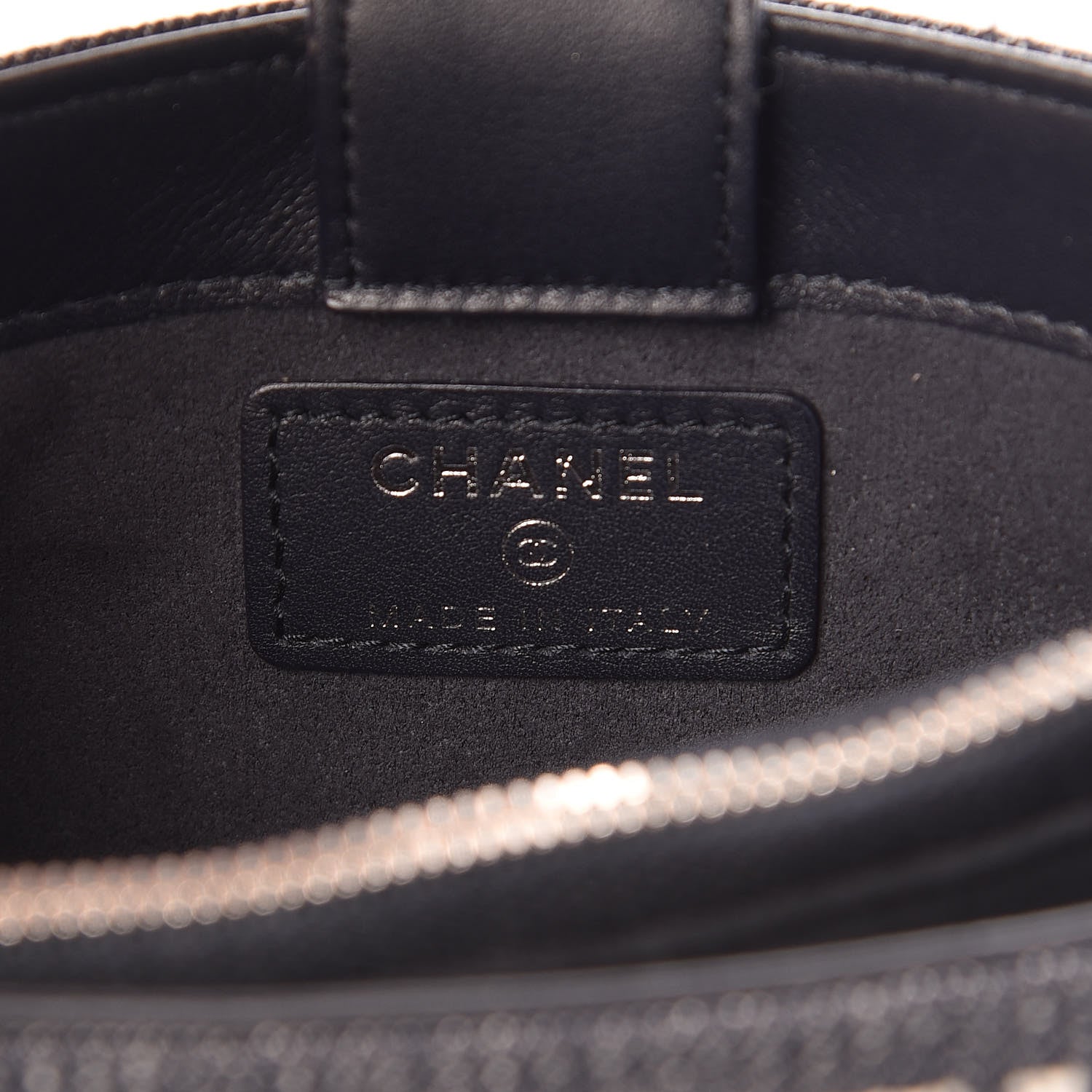 Chanel Canvas Deauville Phone Holder Crossbody Dark Blue 6 of 8