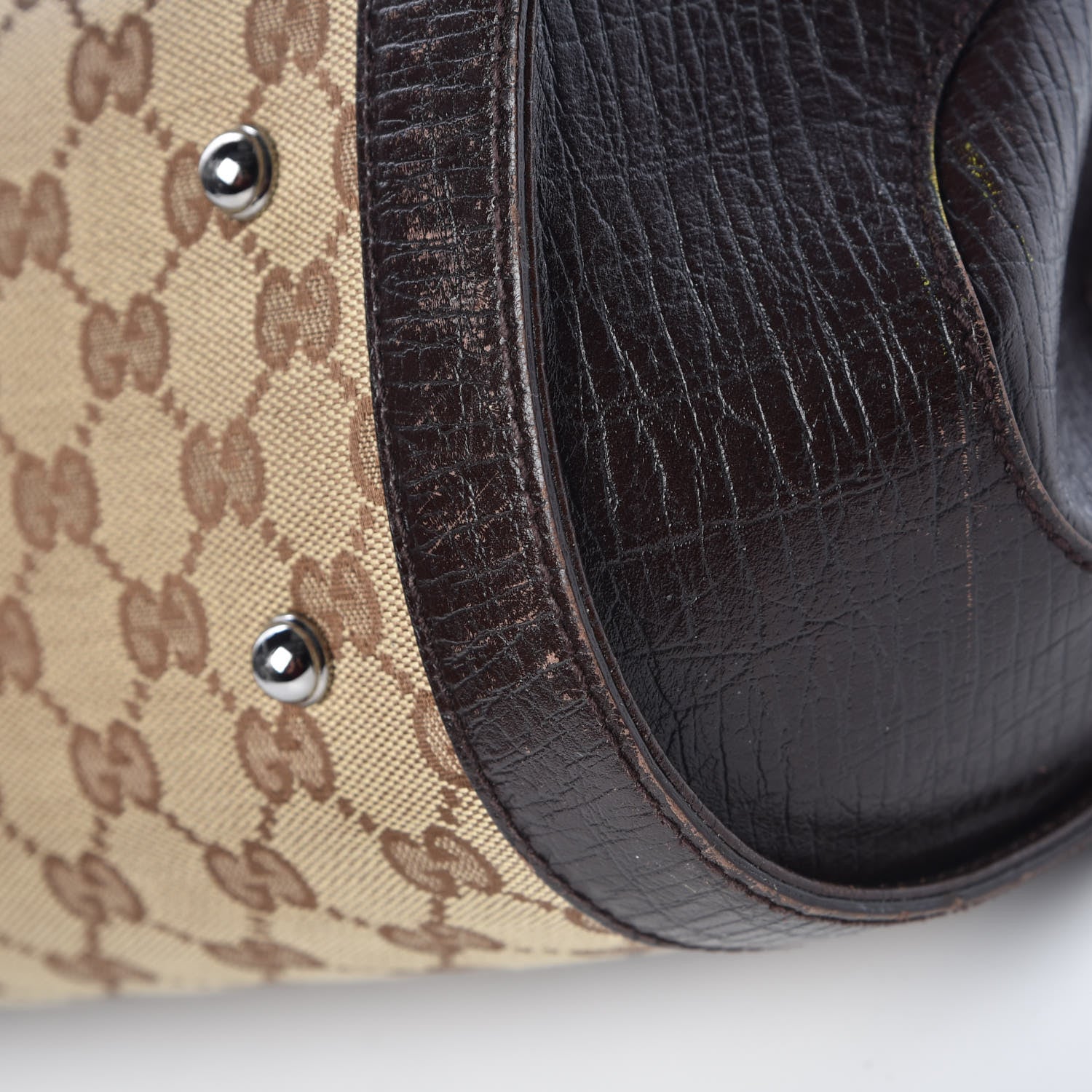 Gucci Monogram Bamboo Bullet Bag Dark Brown 12 of 19