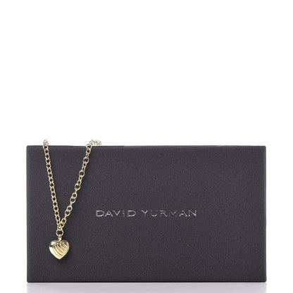 David Yurman 18K Yellow Gold Cable Heart Charm Necklace 7 of 7