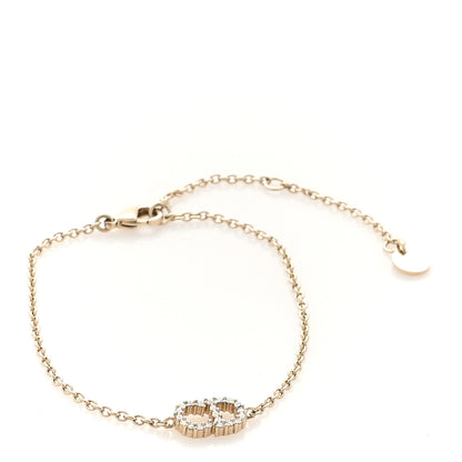 Christian Dior Metal Crystal Clair D Lune Bracelet Gold 1 of 5