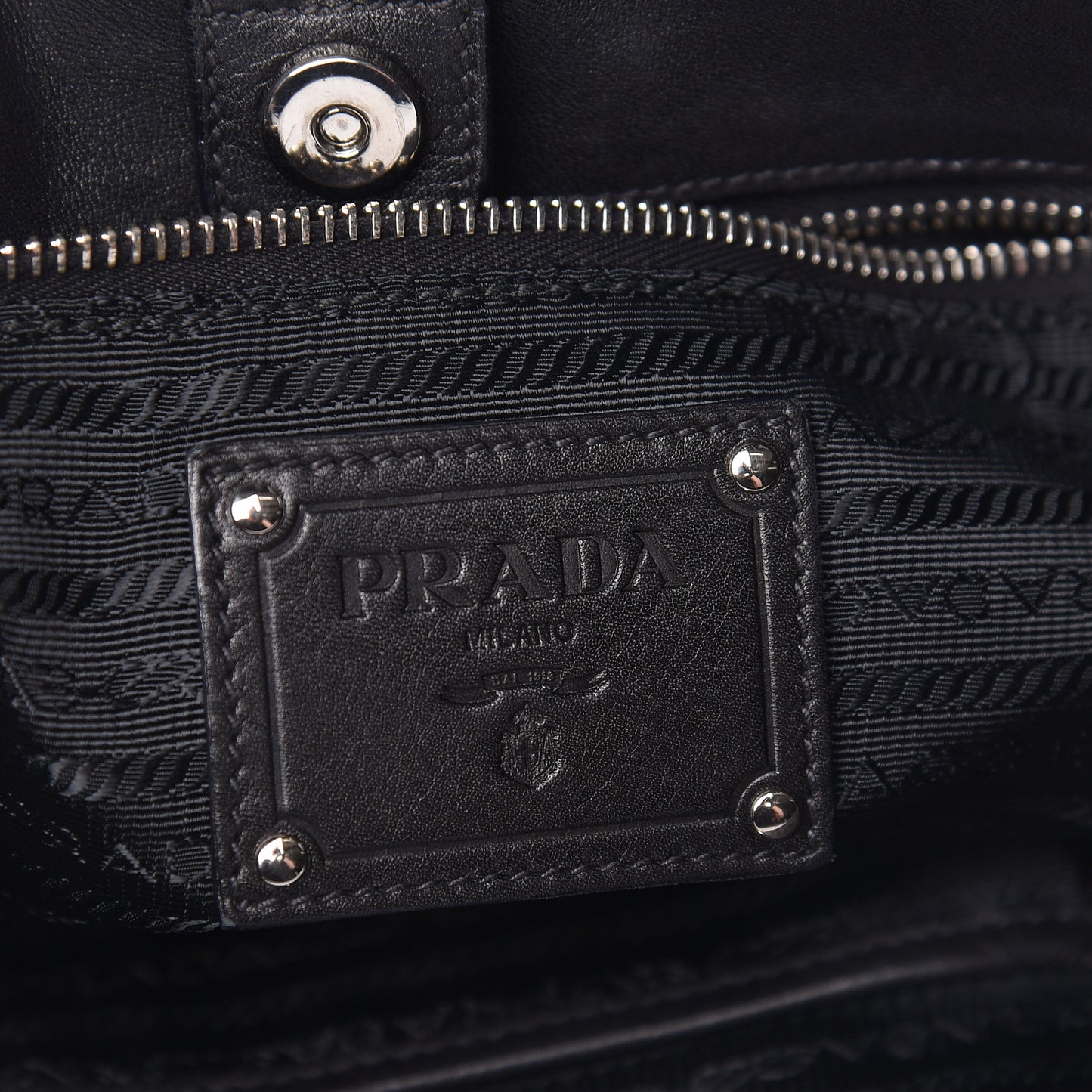 Soft Calf Two Pocket Hobo Black