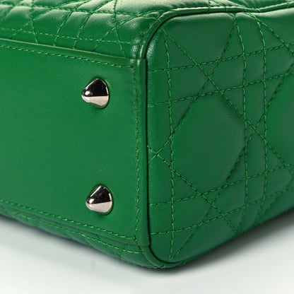 Christian Dior Lambskin Cannage Small Lucky Badges My Lady Dior Green 8 of 10